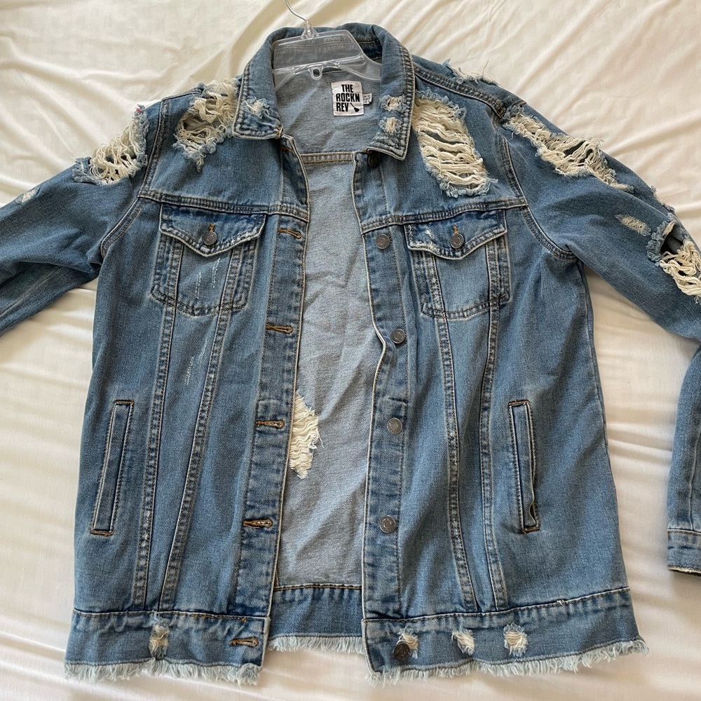Distressed Jean Jacket